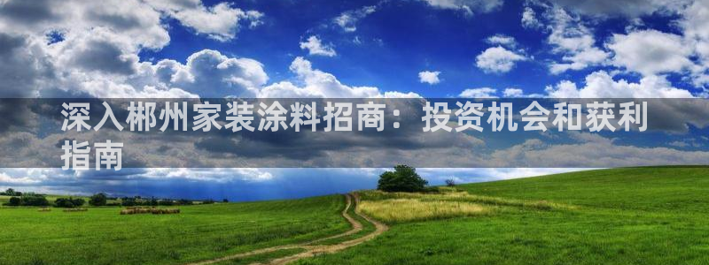 和记国际听：深入郴州家装涂料招商：投资机会和获利
指南