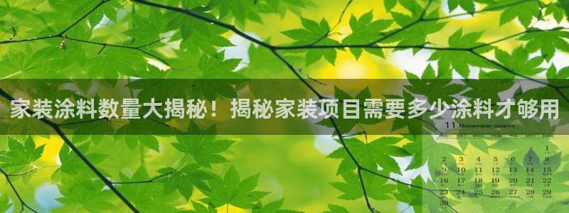 和记ag捕鱼害死多少人：家装涂料数量大揭秘！揭秘家装项目需要多少涂料才够用