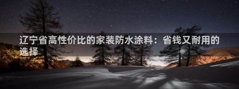 和记5g电讯：辽宁省高性价比的家装防水涂料：省钱又耐用的
选择